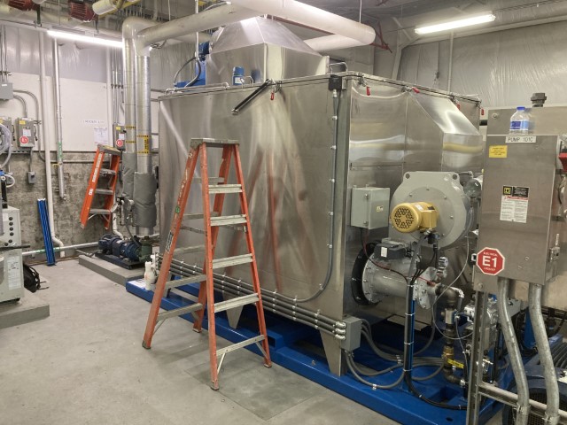 ENCON Thermal Evaporator Model N66AB4-260XH with an evaporation capacity of 260 gallons per hour used to railroad facility wastewater